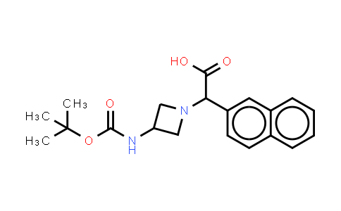 MC849638 | 885275-34-3 | 2-[3-(tert-butoxycarbonylamino)azetidin-1-yl]-2-(2-naphthyl)acetic acid