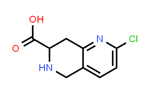 2796344-22-2 | 2-chloro-5,6,7,8-tetrahydro-1,6-naphthyridine-7-carboxylic acid