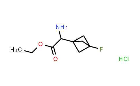 CAS No. 2940937-98-2, ethyl 2-amino-2-(3-fluoro-1-bicyclo[1.1.1]pentanyl)acetate;hydrochloride