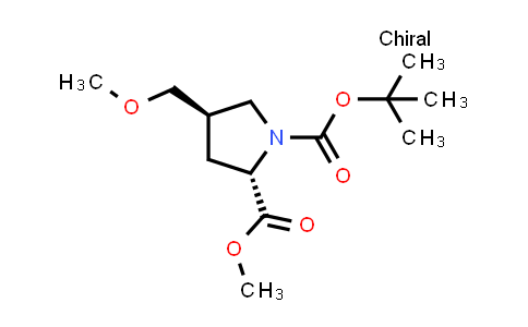 MC850404 | 2940858-96-6 | O1-tert-butyl O2-methyl (2S,4R)-4-(methoxymethyl)pyrrolidine-1,2-dicarboxylate