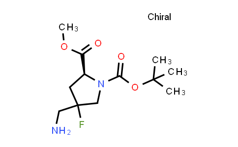 MC850416 | 2940933-64-0 | O1-tert-butyl O2-methyl (2S)-4-(aminomethyl)-4-fluoro-pyrrolidine-1,2-dicarboxylate