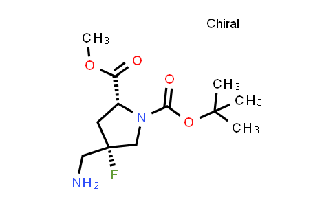 2940875-99-8 | O1-tert-butyl O2-methyl (2R,4S)-4-(aminomethyl)-4-fluoro-pyrrolidine-1,2-dicarboxylate
