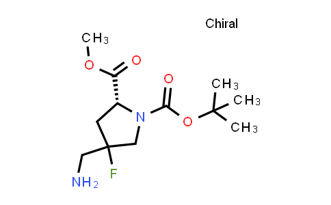 2940933-33-3 | O1-tert-butyl O2-methyl (2R)-4-(aminomethyl)-4-fluoro-pyrrolidine-1,2-dicarboxylate