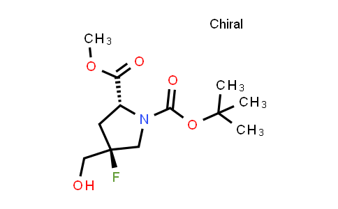 2940866-79-3 | O1-tert-butyl O2-methyl (2R,4S)-4-fluoro-4-(hydroxymethyl)pyrrolidine-1,2-dicarboxylate