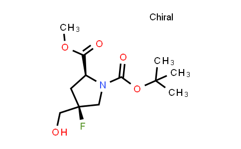 2940876-07-1 | O1-tert-butyl O2-methyl (2S,4S)-4-fluoro-4-(hydroxymethyl)pyrrolidine-1,2-dicarboxylate
