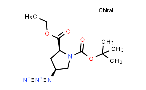 CAS No. 132623-03-1, O1-tert-butyl O2-ethyl (2S,4S)-4-azidopyrrolidine-1,2-dicarboxylate