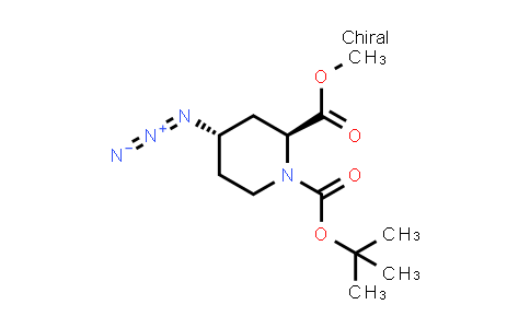 CAS No. 254882-08-1, O1-tert-butyl O2-methyl (2S,4S)-4-azidopiperidine-1,2-dicarboxylate