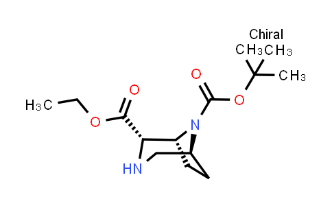 2940861-40-3 | O8-tert-butyl O2-ethyl (1R,2S,5S)-3,8-diazabicyclo[3.2.1]octane-2,8-dicarboxylate