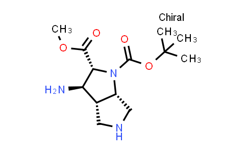 DY850553 | 2940860-64-8 | O1-tert-butyl O2-methyl (2R,3R,3aR,6aS)-3-amino-3,3a,4,5,6,6a-hexahydro-2H-pyrrolo[3,4-b]pyrrole-1,2-dicarboxylate