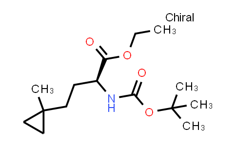 CAS No. 2940861-09-4, ethyl (2S)-2-(tert-butoxycarbonylamino)-4-(1-methylcyclopropyl)butanoate