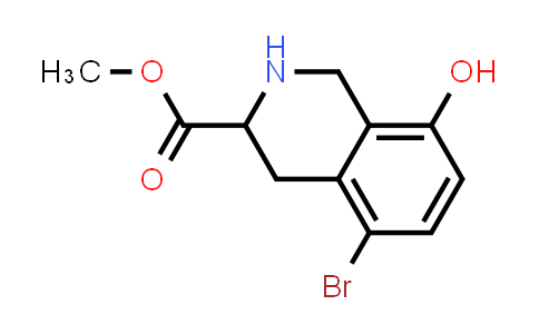 CAS No. 370881-35-9, methyl 5-bromo-8-hydroxy-1,2,3,4-tetrahydroisoquinoline-3-carboxylate