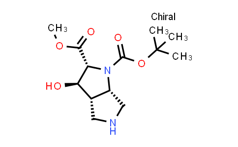 MC850571 | 2940860-36-4 | O1-tert-butyl O2-methyl (2R,3R,3aS,6aS)-3-hydroxy-3,3a,4,5,6,6a-hexahydro-2H-pyrrolo[3,4-b]pyrrole-1,2-dicarboxylate