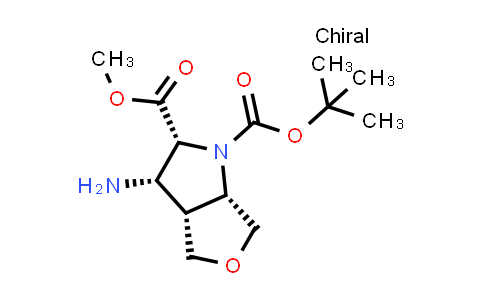 2940875-45-4 | O1-tert-butyl O2-methyl (2R,3S,3aR,6aS)-3-amino-2,3,3a,4,6,6a-hexahydrofuro[3,4-b]pyrrole-1,2-dicarboxylate