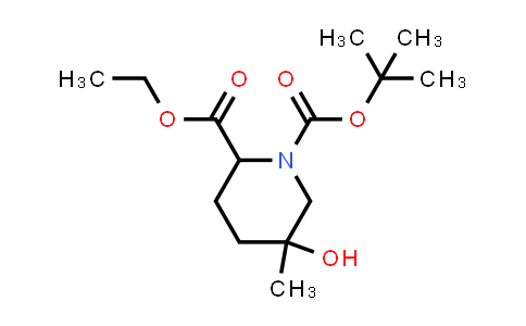 MC850588 | 2385446-45-5 | O1-tert-butyl O2-ethyl 5-hydroxy-5-methyl-piperidine-1,2-dicarboxylate