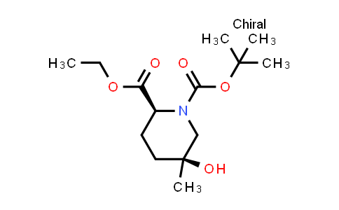 MC850593 | 2381709-71-1 | O1-tert-butyl O2-ethyl (2S,5S)-5-hydroxy-5-methyl-piperidine-1,2-dicarboxylate