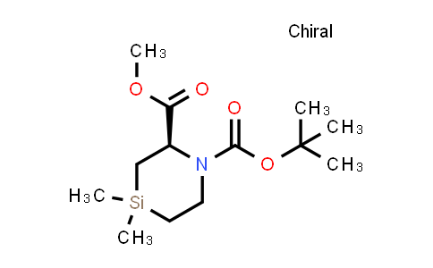 1334313-72-2 | O1-tert-butyl O2-methyl (2R)-4,4-dimethyl-1,4-azasilinane-1,2-dicarboxylate