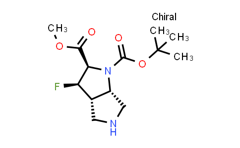 MC850599 | 2940871-15-6 | O1-tert-butyl O2-methyl (2R,3R,3aS,6aS)-3-fluoro-3,3a,4,5,6,6a-hexahydro-2H-pyrrolo[3,4-b]pyrrole-1,2-dicarboxylate