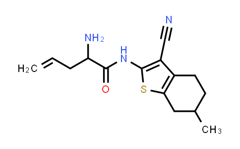 1544175-29-2 | 2-amino-N-(3-cyano-6-methyl-4,5,6,7-tetrahydrobenzothiophen-2-yl)pent-4-enamide