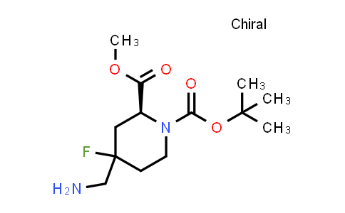 2940933-63-9 | O1-tert-butyl O2-methyl (2S)-4-(aminomethyl)-4-fluoro-piperidine-1,2-dicarboxylate
