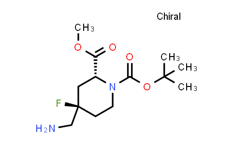 MC850624 | 2940876-05-9 | O1-tert-butyl O2-methyl (2R,4R)-4-(aminomethyl)-4-fluoro-piperidine-1,2-dicarboxylate