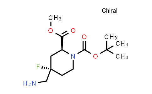2940871-87-2 | O1-tert-butyl O2-methyl (2S,4S)-4-(aminomethyl)-4-fluoro-piperidine-1,2-dicarboxylate