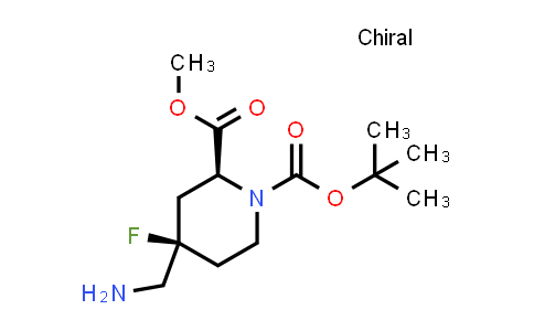 2940866-62-4 | O1-tert-butyl O2-methyl (2S,4R)-4-(aminomethyl)-4-fluoro-piperidine-1,2-dicarboxylate