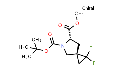 CAS No. 1430105-51-3, O5-tert-butyl O6-methyl (3R,6S)-2,2-difluoro-5-azaspiro[2.4]heptane-5,6-dicarboxylate