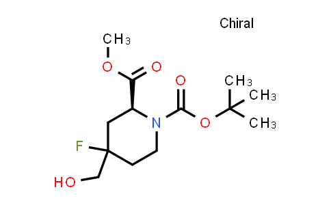 2940934-19-8 | O1-tert-butyl O2-methyl (2S)-4-fluoro-4-(hydroxymethyl)piperidine-1,2-dicarboxylate