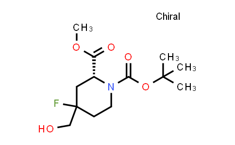 2940933-71-9 | O1-tert-butyl O2-methyl (2R)-4-fluoro-4-(hydroxymethyl)piperidine-1,2-dicarboxylate