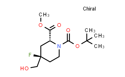 2940875-94-3 | O1-tert-butyl O2-methyl (2R,4R)-4-fluoro-4-(hydroxymethyl)piperidine-1,2-dicarboxylate