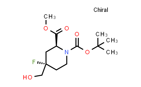 MC850649 | 2940879-08-1 | O1-tert-butyl O2-methyl (2S,4S)-4-fluoro-4-(hydroxymethyl)piperidine-1,2-dicarboxylate