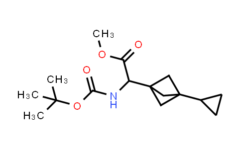 MC850683 | 2940935-86-2 | methyl 2-(tert-butoxycarbonylamino)-2-(3-cyclopropyl-1-bicyclo[1.1.1]pentanyl)acetate
