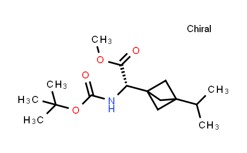 MC850698 | 2940861-94-7 | methyl (2S)-2-(tert-butoxycarbonylamino)-2-(3-isopropyl-1-bicyclo[1.1.1]pentanyl)acetate