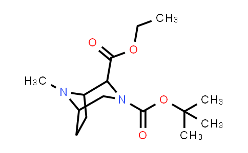 CAS No. 1888695-20-2, O3-tert-butyl O2-ethyl 8-methyl-3,8-diazabicyclo[3.2.1]octane-2,3-dicarboxylate