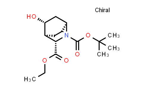 1290626-19-5 | O2-tert-butyl O3-ethyl rel-(1S,3S,4S,5R)-5-hydroxy-2-azabicyclo[2.2.2]octane-2,3-dicarboxylate