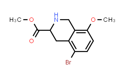 2128285-85-6 | methyl 5-bromo-8-methoxy-1,2,3,4-tetrahydroisoquinoline-3-carboxylate