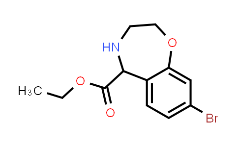 2639401-29-7 | ethyl 8-bromo-2,3,4,5-tetrahydro-1,4-benzoxazepine-5-carboxylate