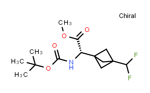 2940861-59-4 | methyl (2S)-2-(tert-butoxycarbonylamino)-2-[3-(difluoromethyl)-1-bicyclo[1.1.1]pentanyl]acetate