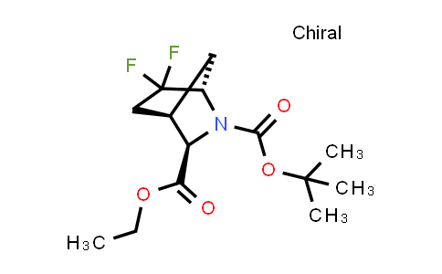 2382168-85-4 | O2-tert-butyl O3-ethyl (1S,3R,4R)-6,6-difluoro-2-azabicyclo[2.2.1]heptane-2,3-dicarboxylate