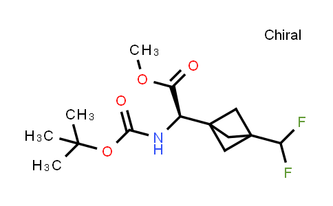 2940873-93-6 | methyl (2R)-2-(tert-butoxycarbonylamino)-2-[3-(difluoromethyl)-1-bicyclo[1.1.1]pentanyl]acetate