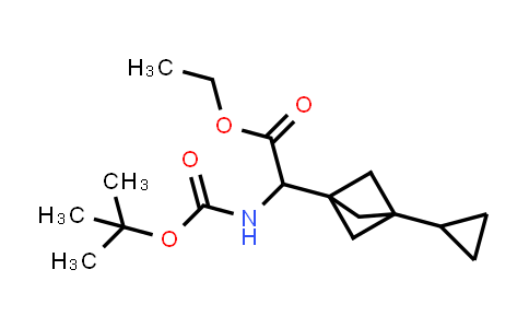MC850759 | 2940935-88-4 | ethyl 2-(tert-butoxycarbonylamino)-2-(3-cyclopropyl-1-bicyclo[1.1.1]pentanyl)acetate
