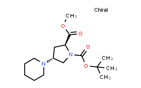 913730-62-8 | O1-tert-butyl O2-methyl (2S,4R)-4-(1-piperidyl)pyrrolidine-1,2-dicarboxylate