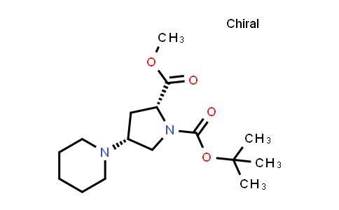 2377904-33-9 | O1-tert-butyl O2-methyl (2R,4R)-4-(1-piperidyl)pyrrolidine-1,2-dicarboxylate