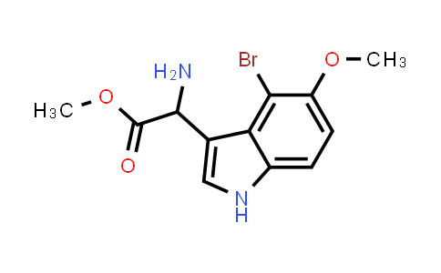 2171784-92-0 | methyl 2-amino-2-(4-bromo-5-methoxy-1H-indol-3-yl)acetate
