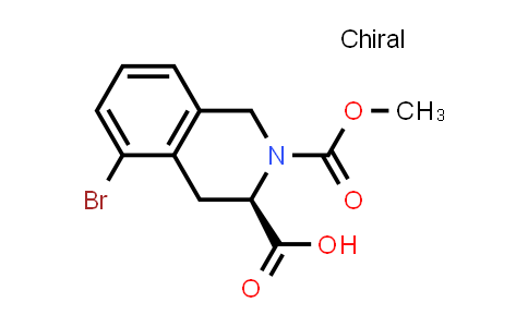 MC850779 | 1638668-13-9 | (3R)-5-bromo-2-methoxycarbonyl-3,4-dihydro-1H-isoquinoline-3-carboxylic acid