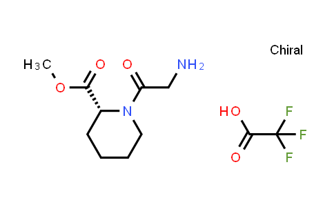 MC850780 | 2920443-36-1 | methyl (2R)-1-(2-aminoacetyl)piperidine-2-carboxylate;2,2,2-trifluoroacetic acid