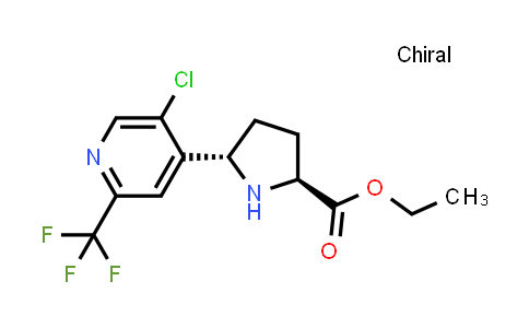 1648890-21-4 | ethyl (2S,5S)-5-[5-chloro-2-(trifluoromethyl)-4-pyridyl]pyrrolidine-2-carboxylate