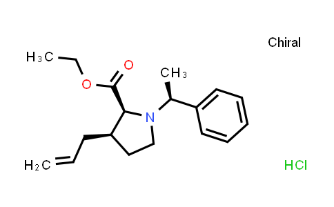 2437328-06-6 | ethyl (2S,3R)-3-allyl-1-[(1S)-1-phenylethyl]pyrrolidine-2-carboxylate;hydrochloride