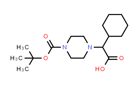 444893-17-8 | 2-(4-tert-butoxycarbonylpiperazin-1-yl)-2-cyclohexyl-acetic acid