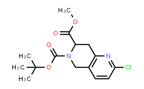 2796343-76-3 | O6-tert-butyl O7-methyl 2-chloro-7,8-dihydro-5H-1,6-naphthyridine-6,7-dicarboxylate